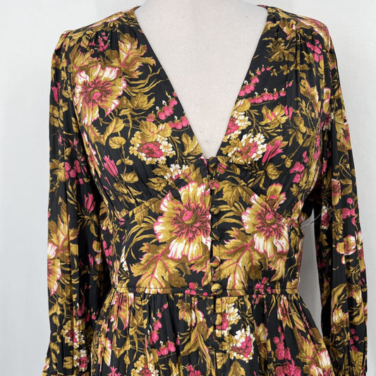 Anthropologie LS Floral Shirt