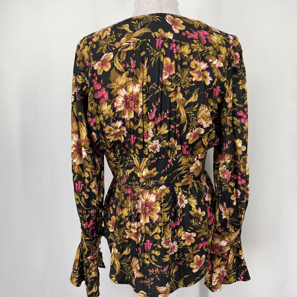 Anthropologie LS Floral Shirt