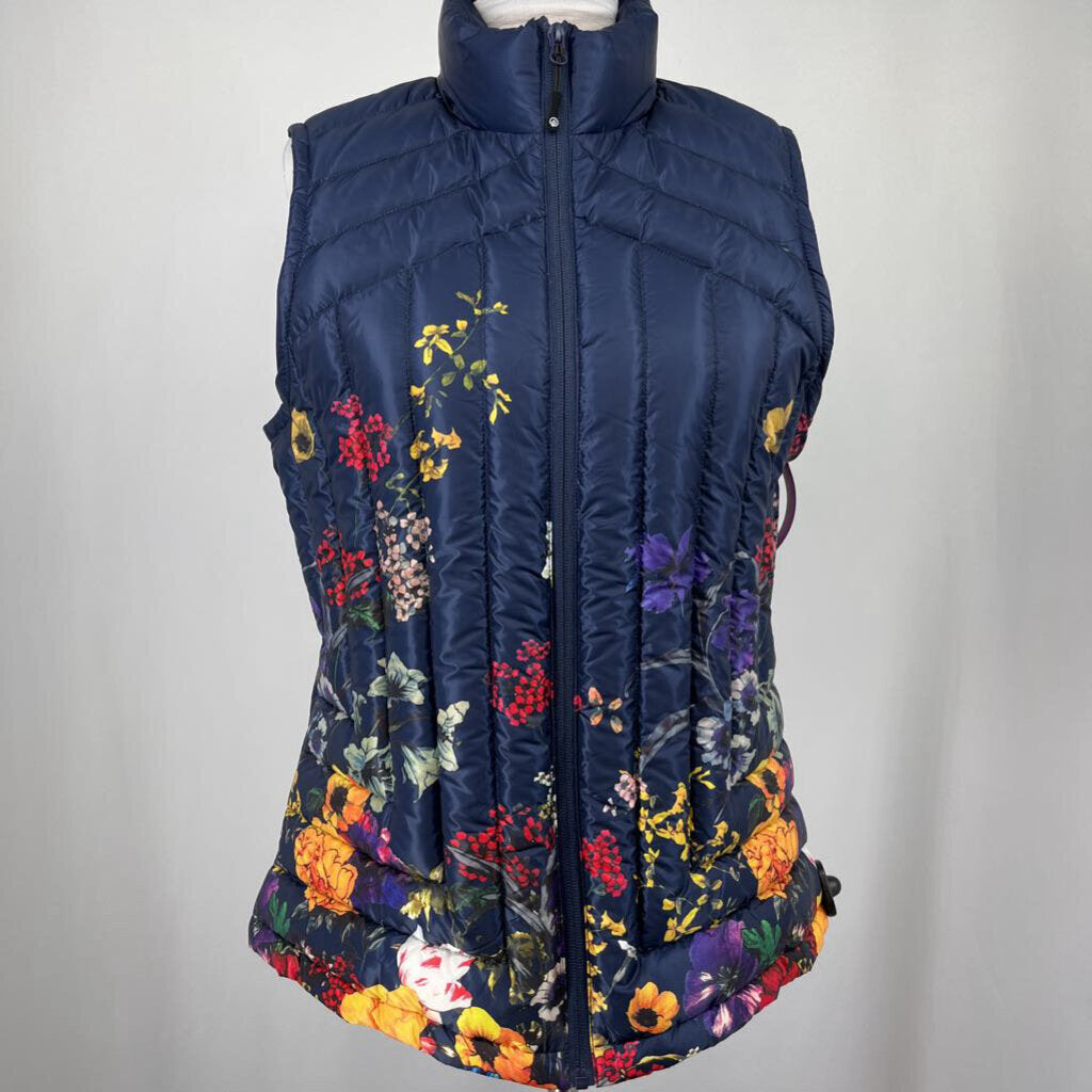 Rock Floral Quilted Down Vest