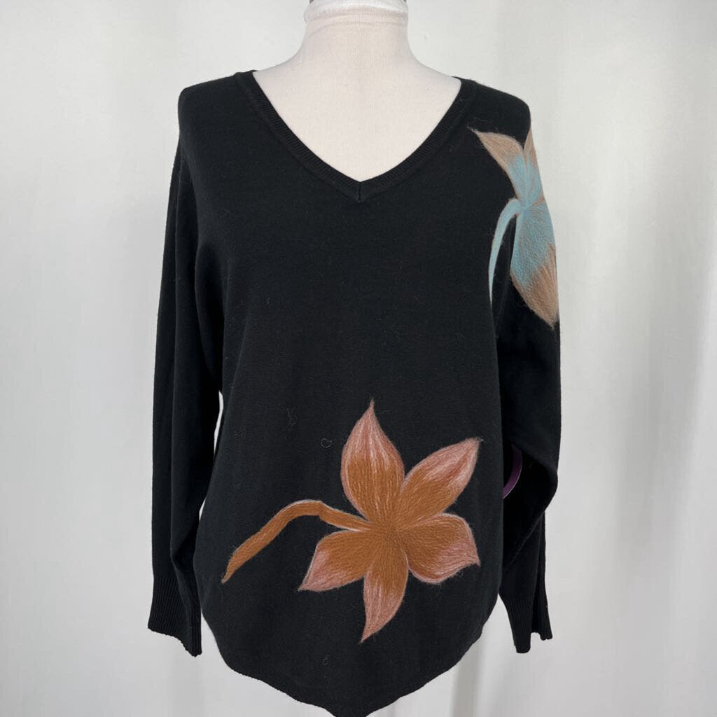 Aaeda Ls Floral Sweater