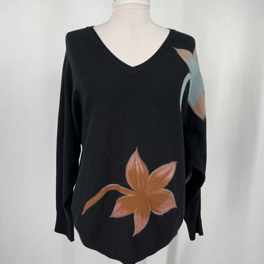 Aaeda Ls Floral Sweater