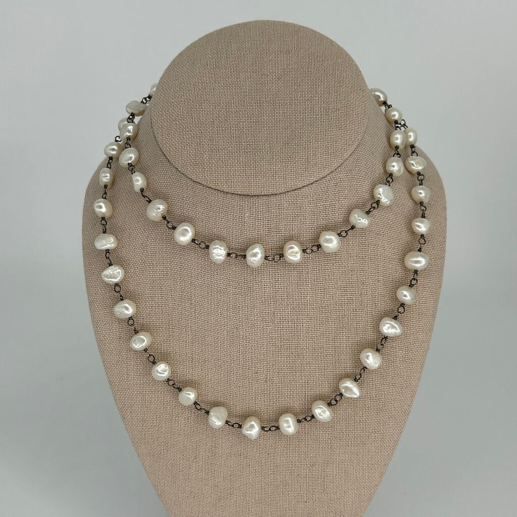 Silpada Pearl and Sterling Necklace
