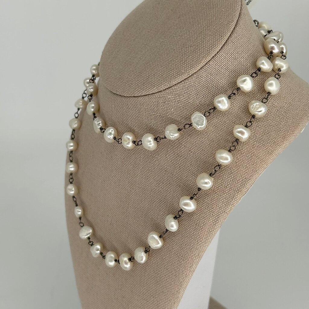 Silpada Pearl and Sterling Necklace