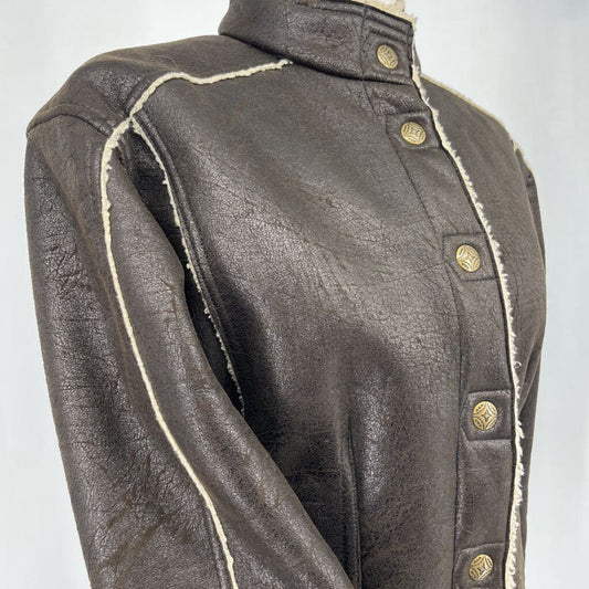 Straight Down Faux Suede Jacket