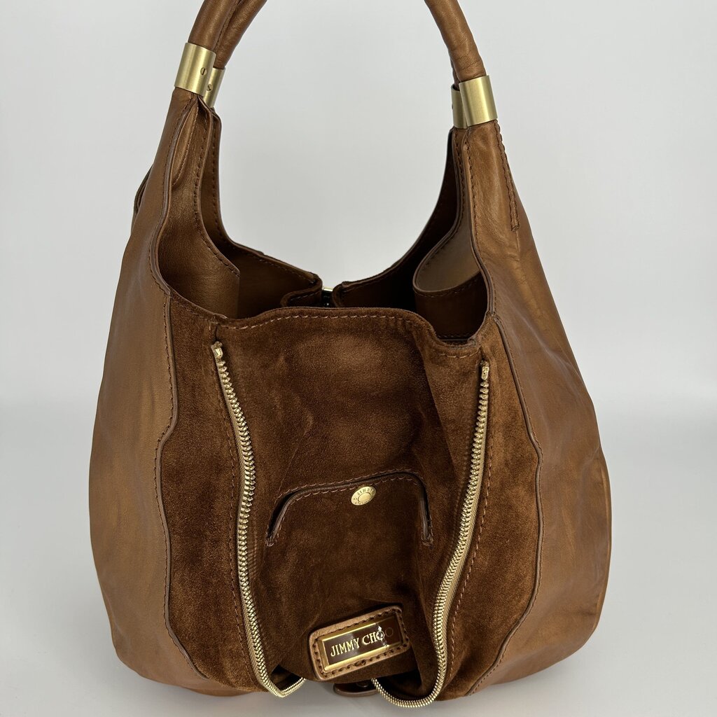 Jimmy Choo Mandah Expandable Hobo Bag