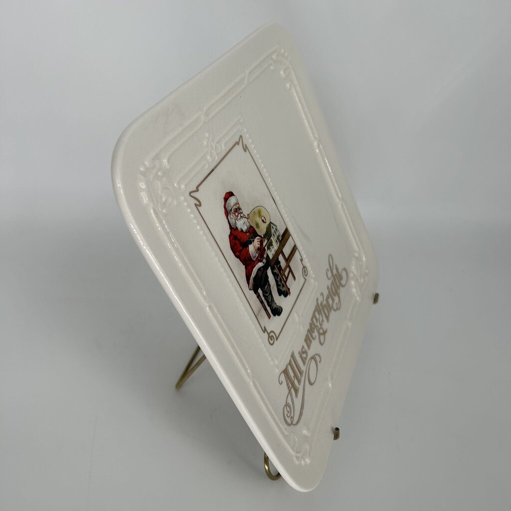 All is Merry & Bright Plate on Stand