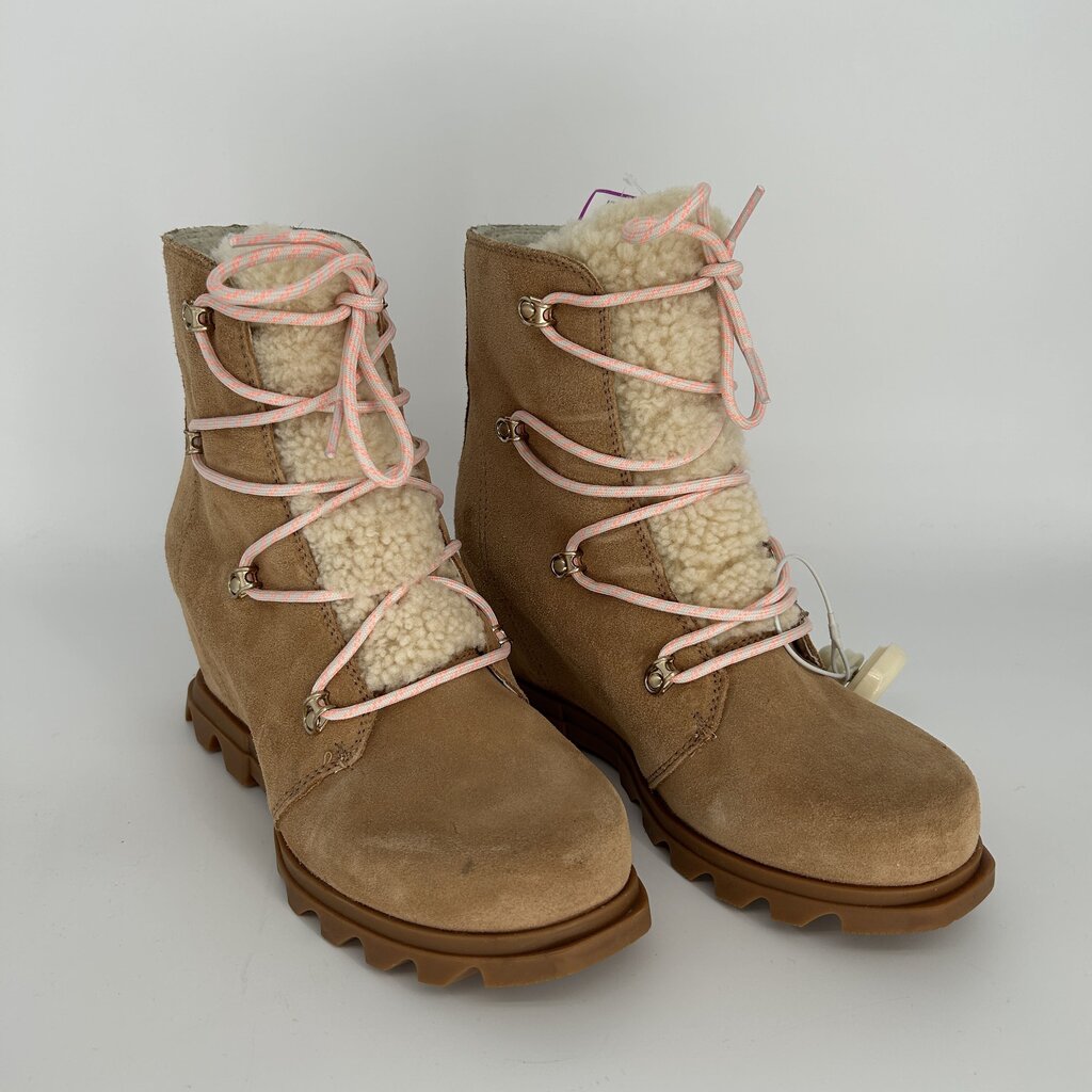 Sorel Suede/Sherpa Wedges