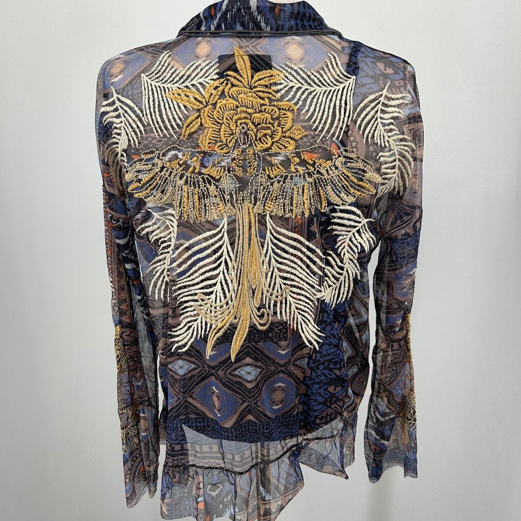 Johnny Was Noemie Mesh 2-pc Shirt
