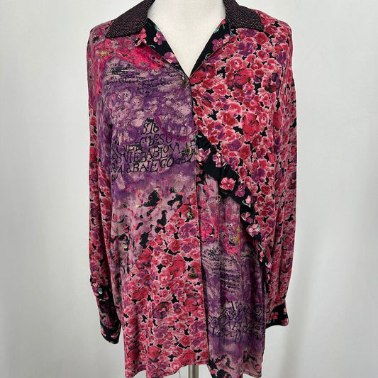 Carole Little L/s Floral Shirt