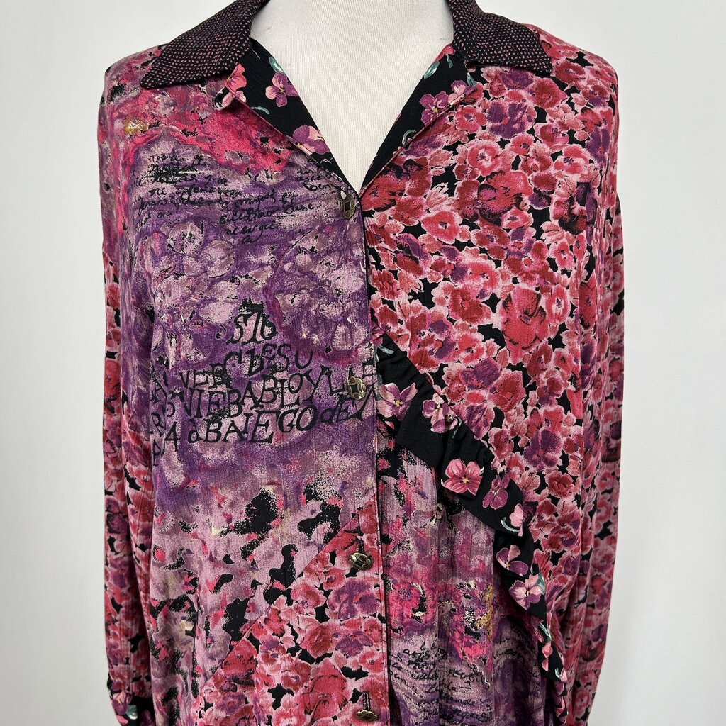 Carole Little L/s Floral Shirt