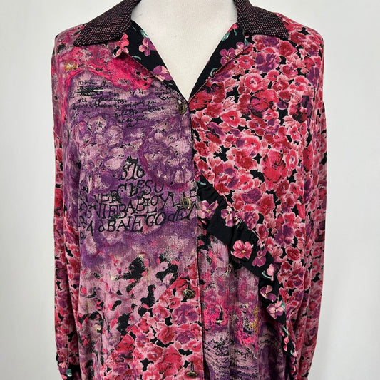 Carole Little L/s Floral Shirt