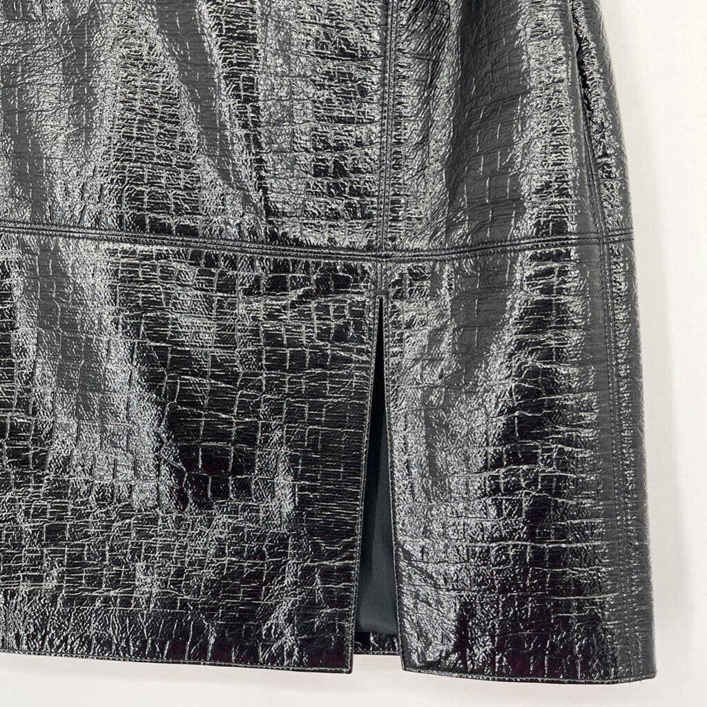 MSGM Faux Leather Mini Skirt