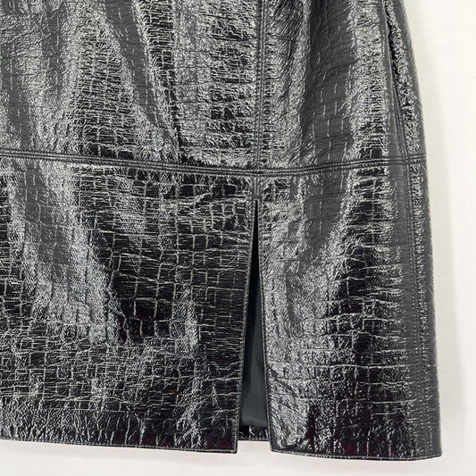 MSGM Faux Leather Mini Skirt
