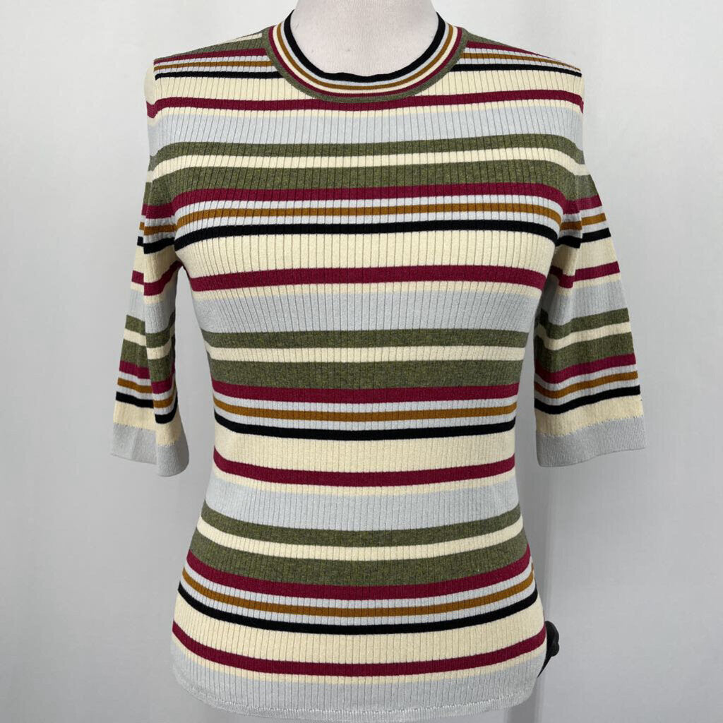 Veronica Beard S/s Stripe Sweater