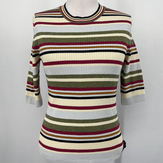 Veronica Beard S/s Stripe Sweater