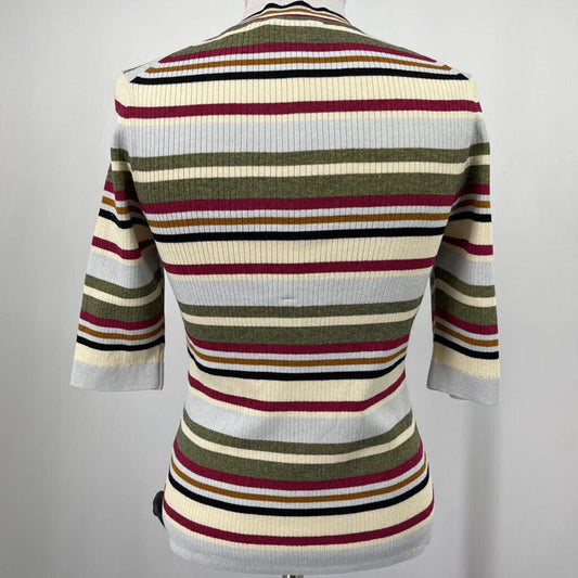 Veronica Beard S/s Stripe Sweater
