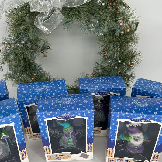 Snowman's Land Orn Set w/ Wreath