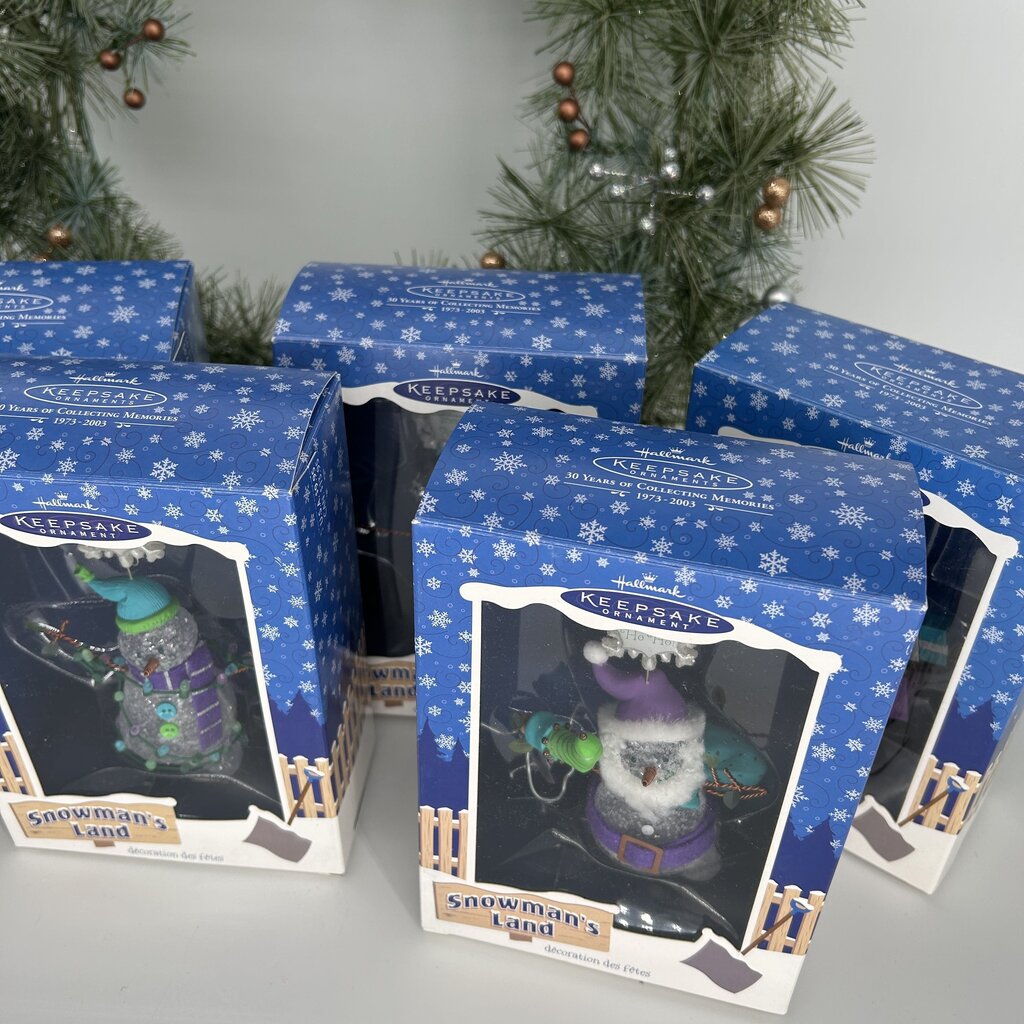 Snowman's Land Orn Set w/ Wreath
