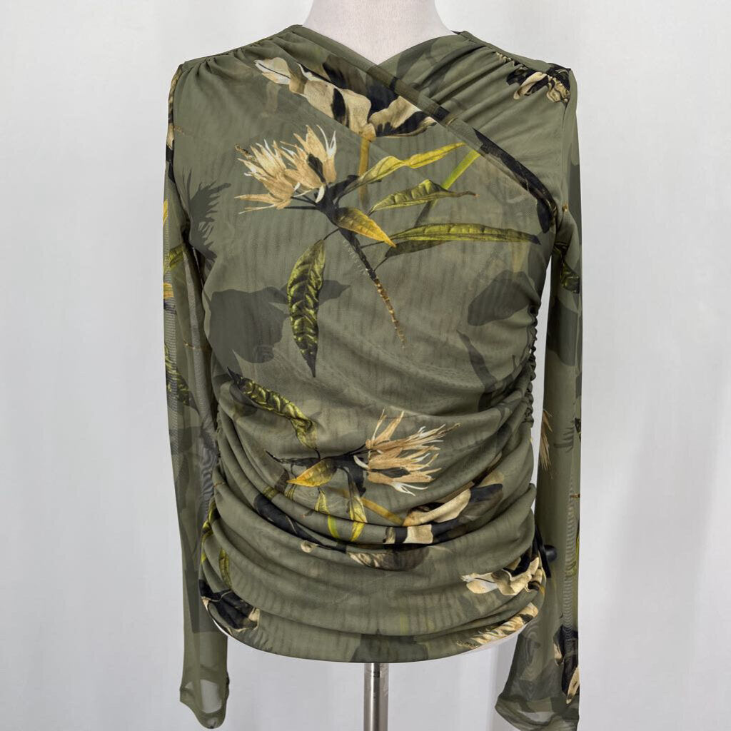 All Saints L/s Floral Blouse