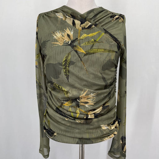 All Saints L/s Floral Blouse
