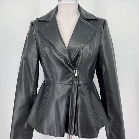 Via Spiga Faux Leather Jacket