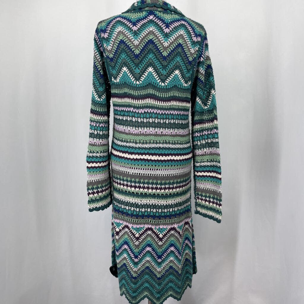 Monsoon Long Crochet Cardigan