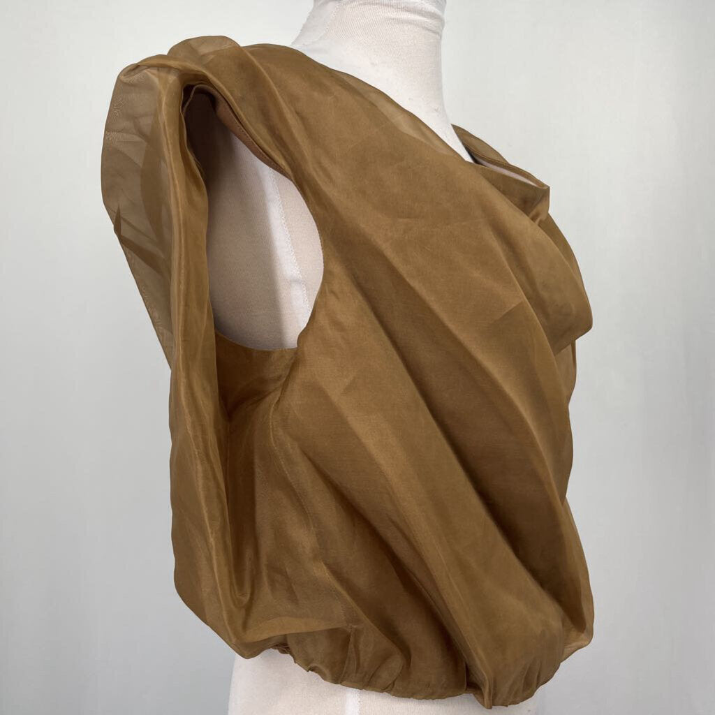 Staud Slvls Off Shldr Silk Shirt