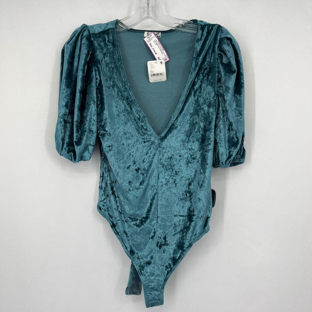 Free People Velvet Bodysuit