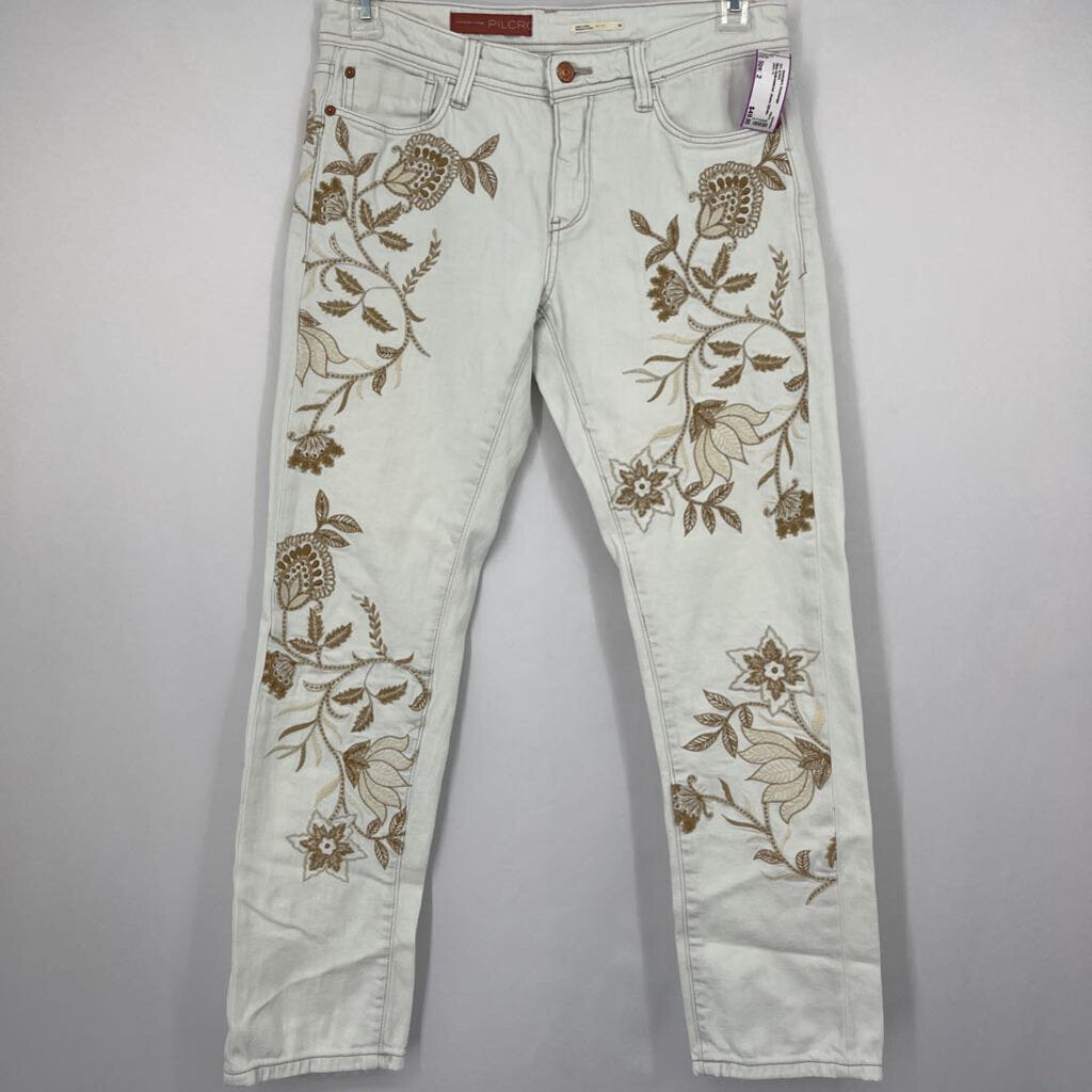 Pilcro Embroidered Jeans