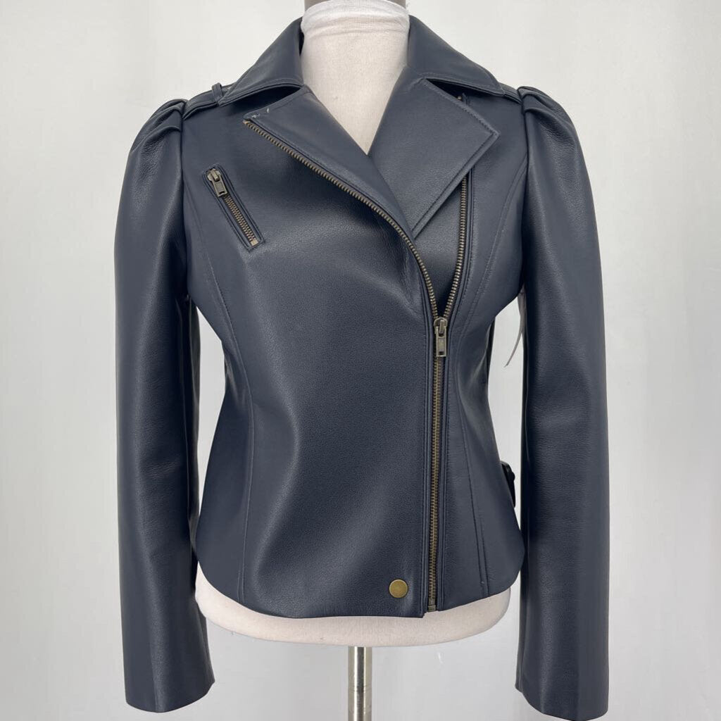 Marie Oliver Faux Leather Jacket