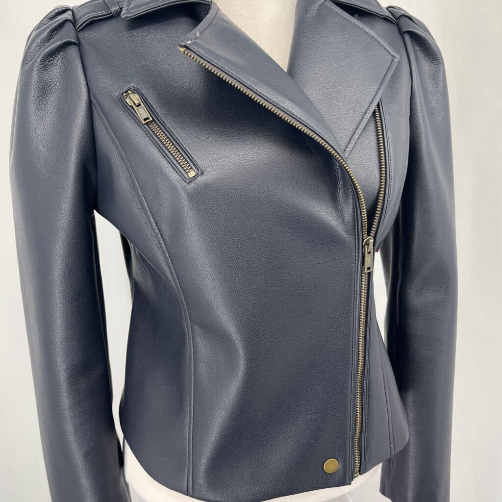Marie Oliver Faux Leather Jacket