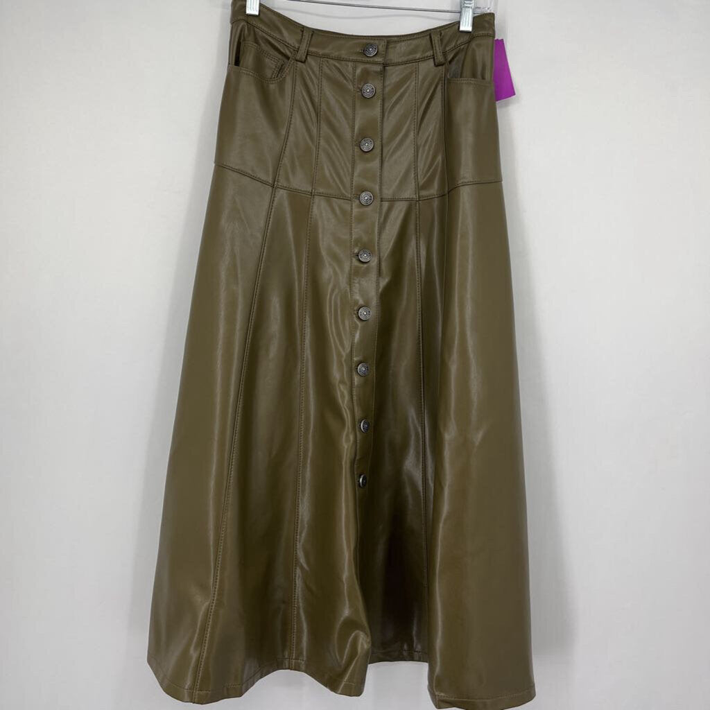 Cinq A Sept Faux Leather Skirt