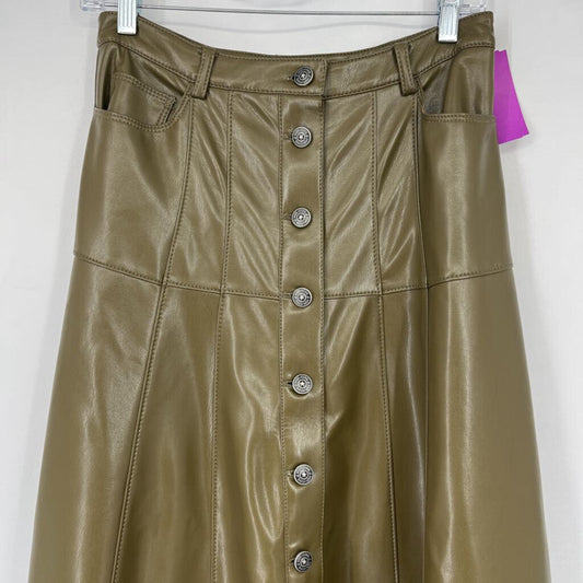 Cinq A Sept Faux Leather Skirt