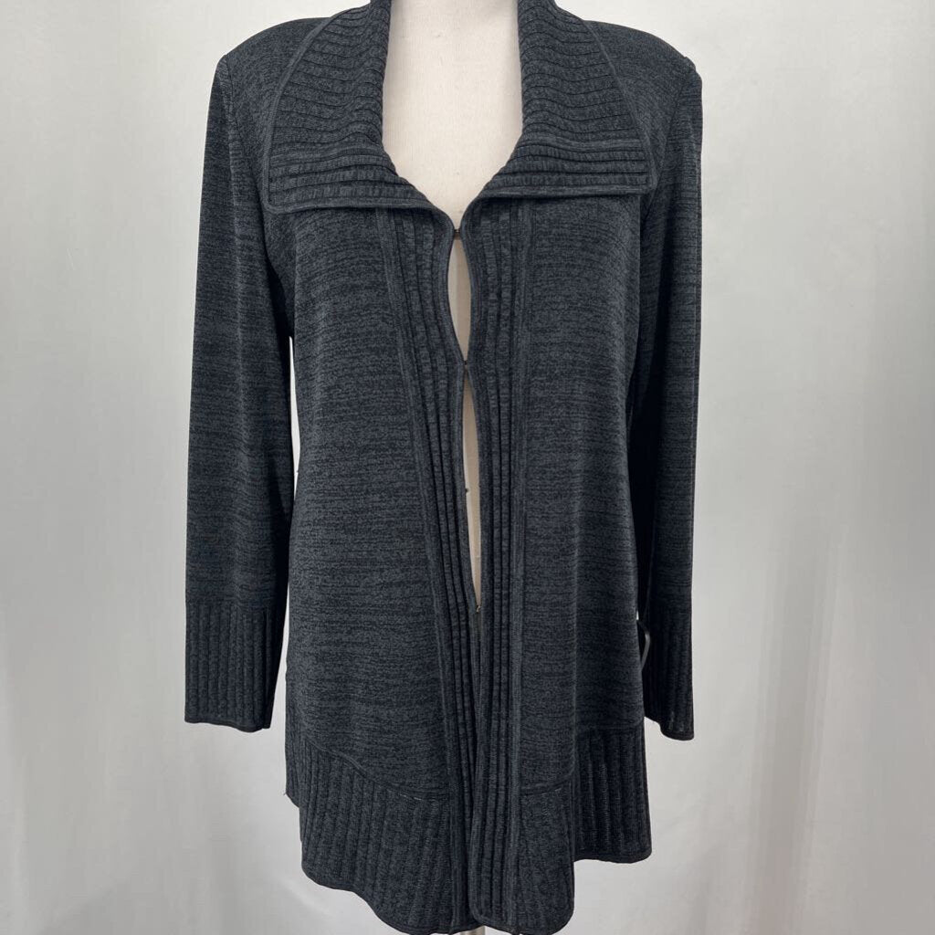 Misook Wide Collar Cardigan