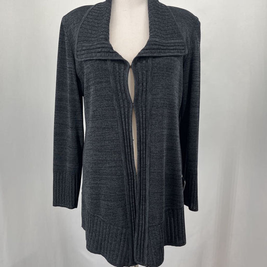 Misook Wide Collar Cardigan