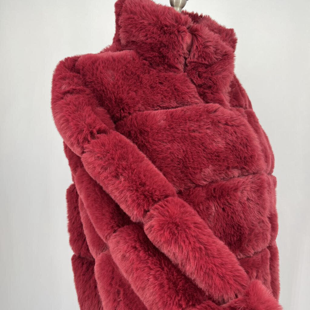 Aqua Faux Fur Coat