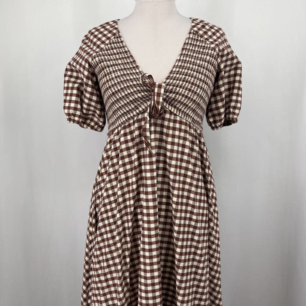 In Bloom S/s Gingham Dress