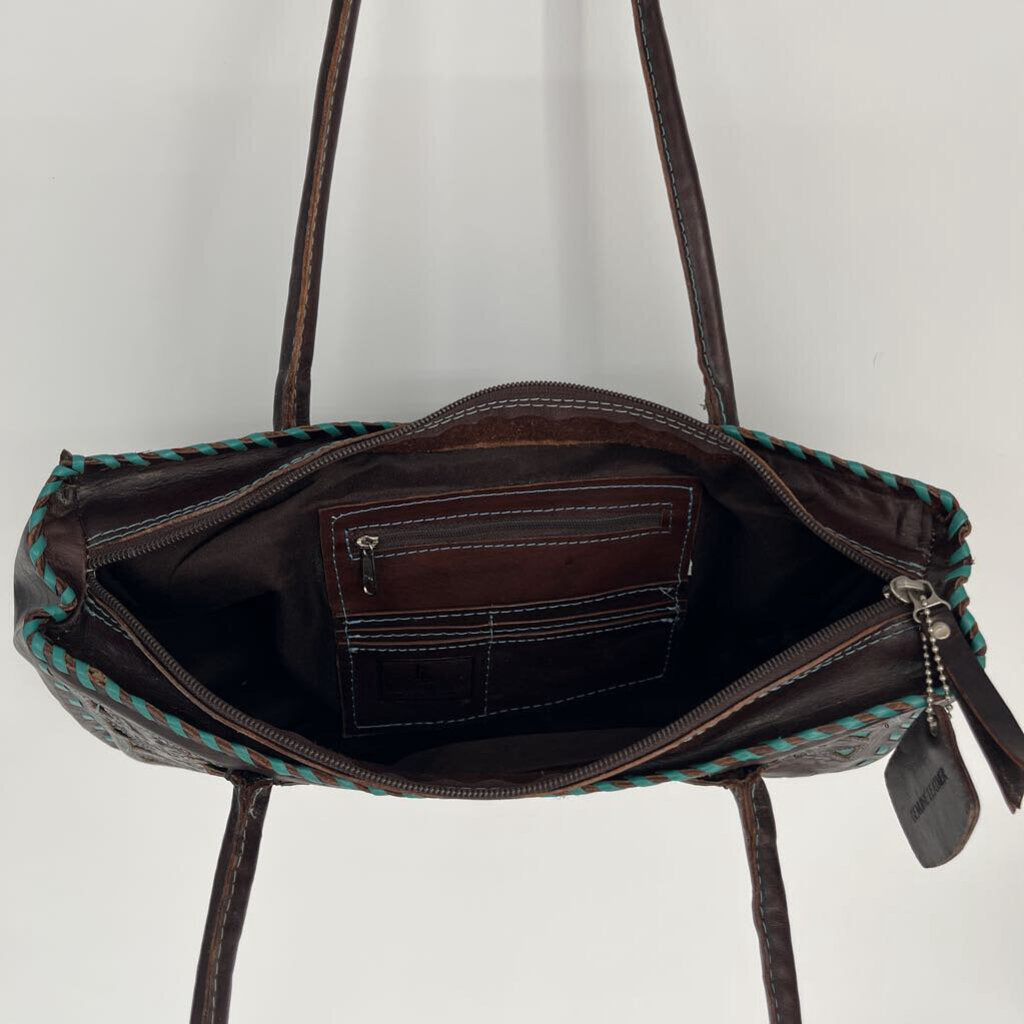 Territory Ahead Leather Handbag