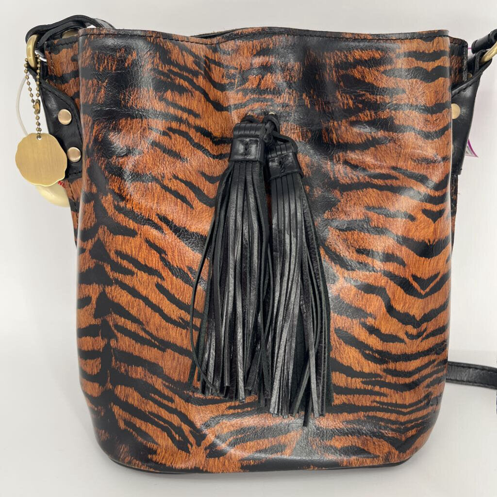 Patricia Nash Tiger Print Bucket Bag