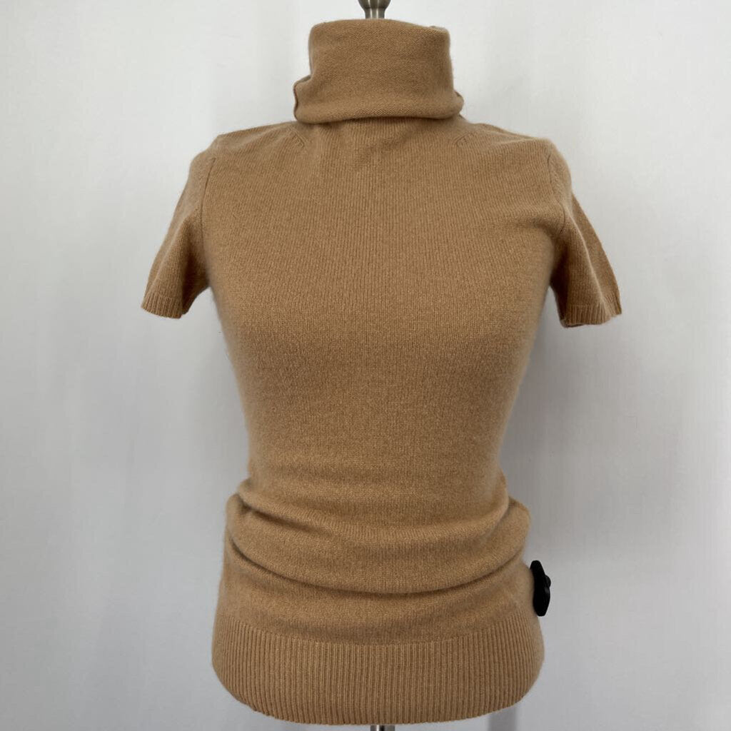 Scoop Cashmere Blend S/s Turtleneck