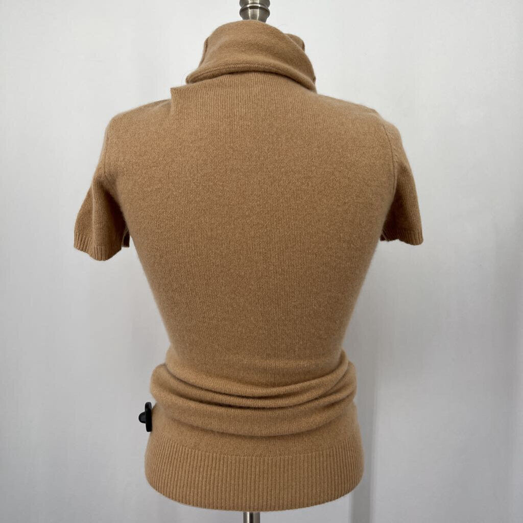 Scoop Cashmere Blend S/s Turtleneck