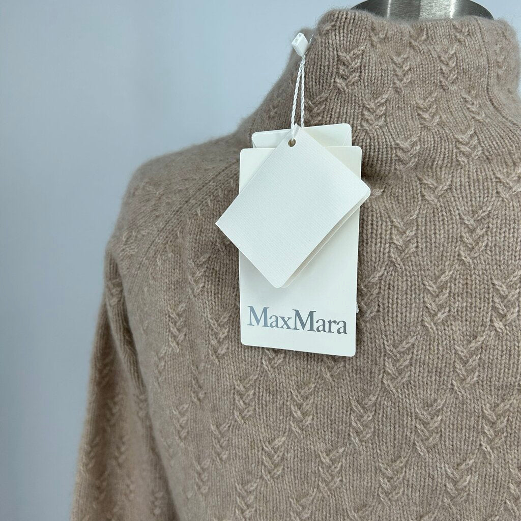 Max Mara Mock Neck Cashmere Sweater