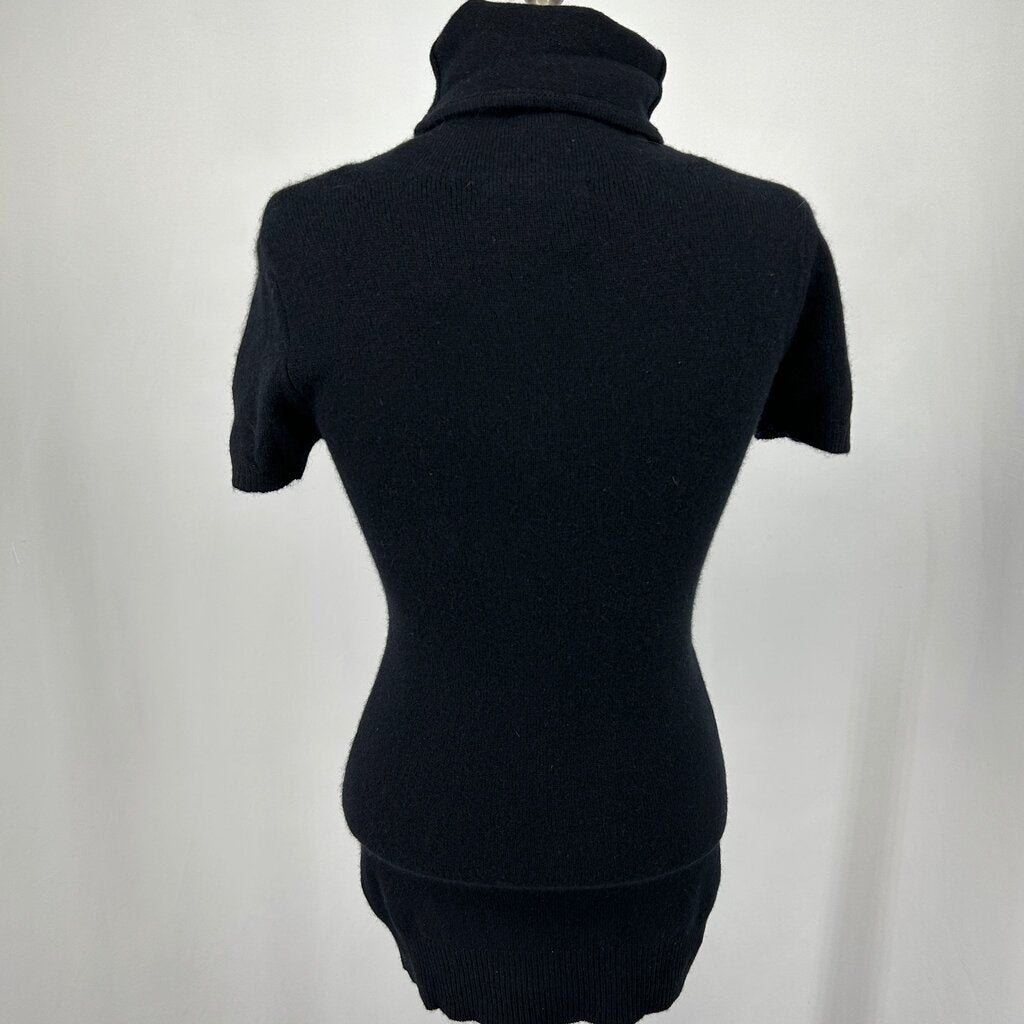 Scoop Cashmere Blend S/s Turtleneck
