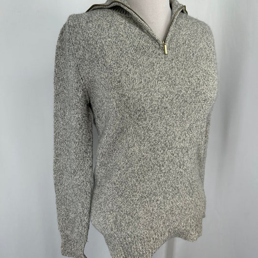 Ballantyne L/s Cashmere Quarter Zip