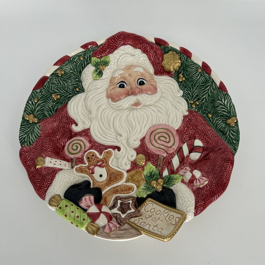 FF Cookies for Santa Plate