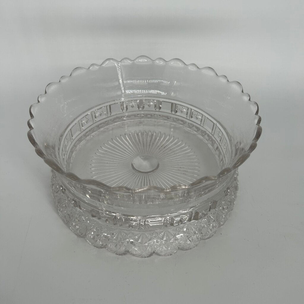 VTG Cut Glass Candy Bowl