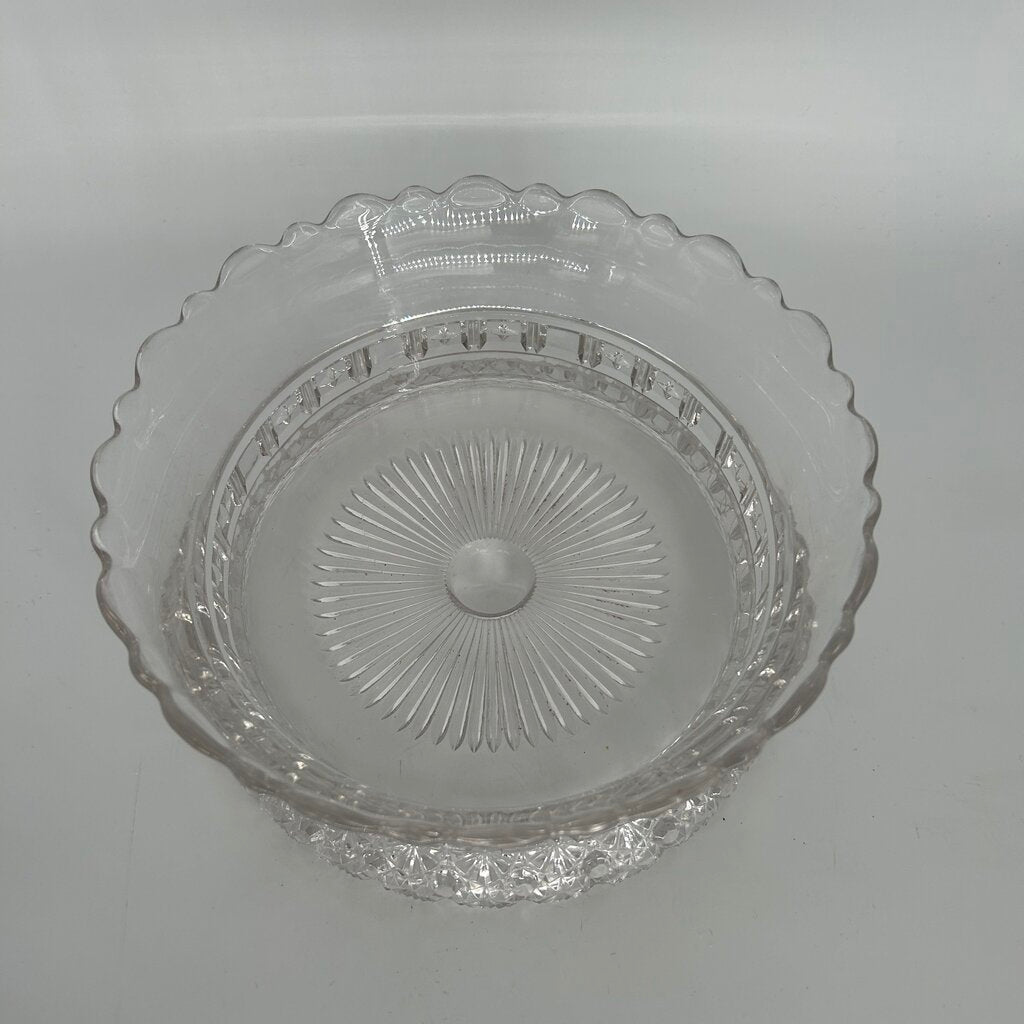 VTG Cut Glass Candy Bowl