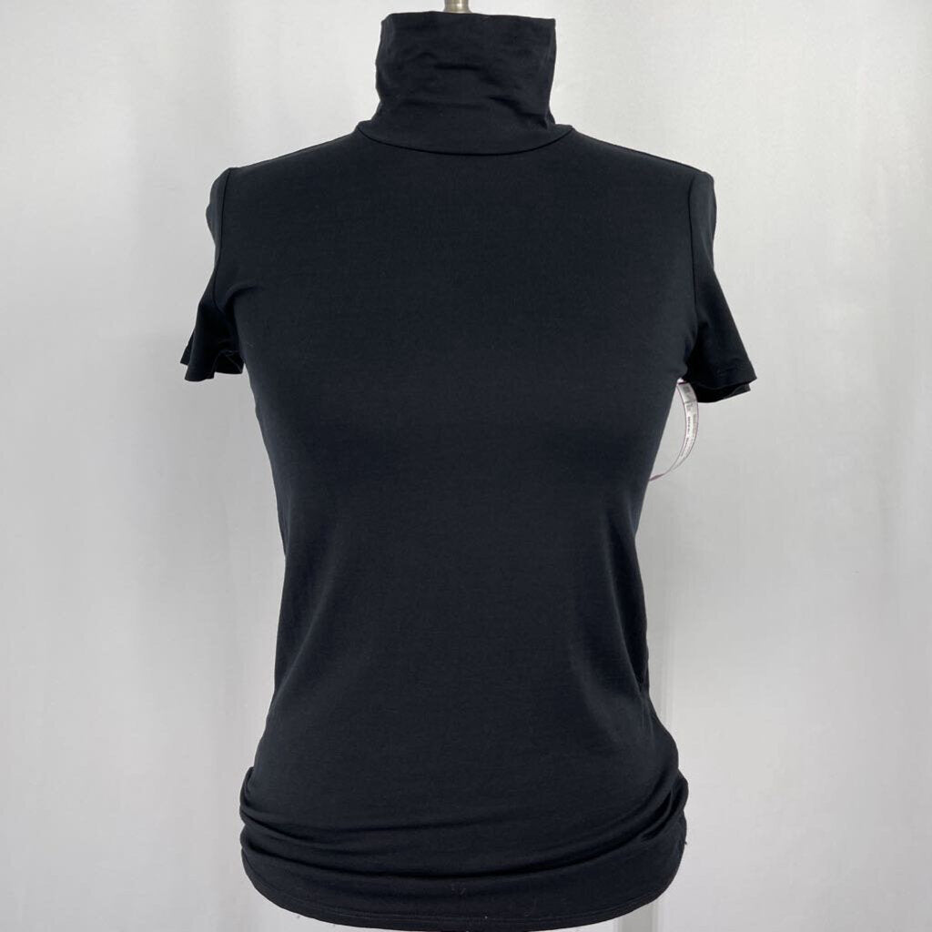 Magaschoni S/s Mock Neck Tee