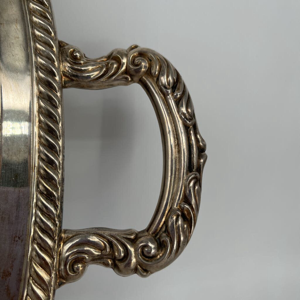 Silver Plate Ornate Tray