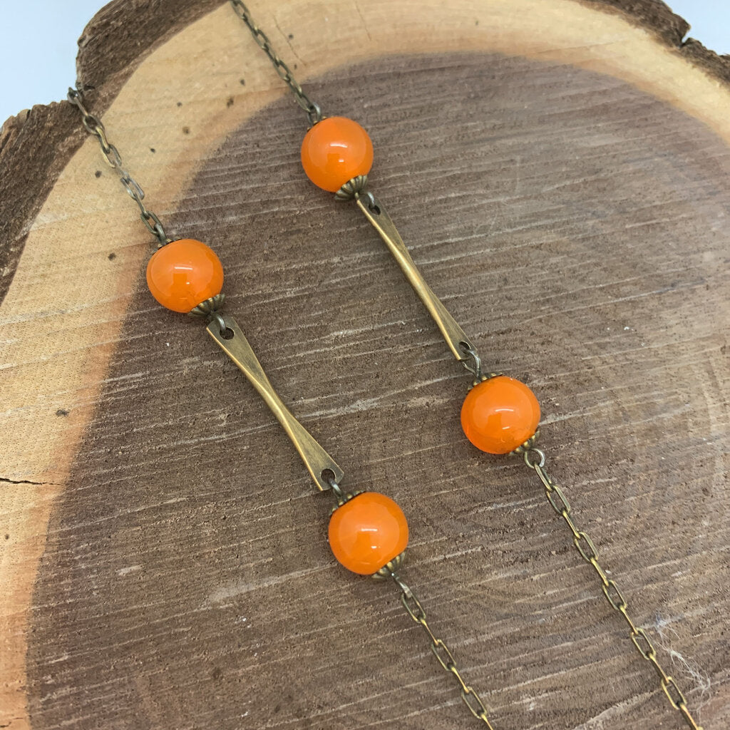 Chain Necklace with Art Deco Pendant